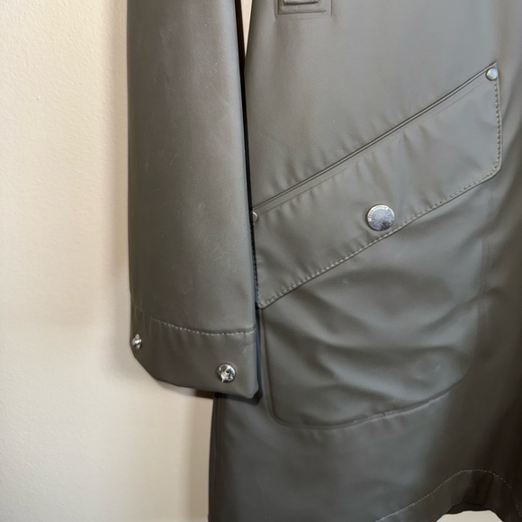 Women's Helly Hansen Women’s Kirkwall ll Dark Grey Green Hooded Raincoat Size L - Picture 5 of 12